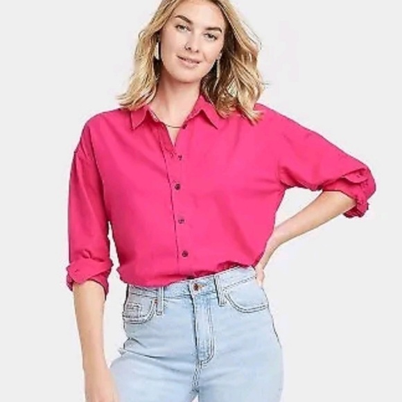 New universal Threads oversized plus shirt NWT size 4x color pink - Picture 3 of 4